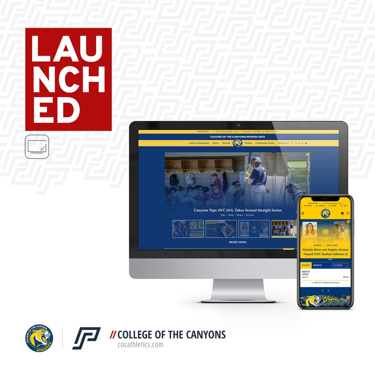 🚀 Launched! Check out the new site for @COCAthletics at cocathletics.com.
