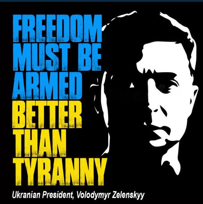'Freedom must be armed better than tyranny.' It's a pretty simple concept. And it's time to deliver. CONGRESS: #AidUkraineNOW #DefendDemocracyAidUkraine #ProudBlue #DemsUnited