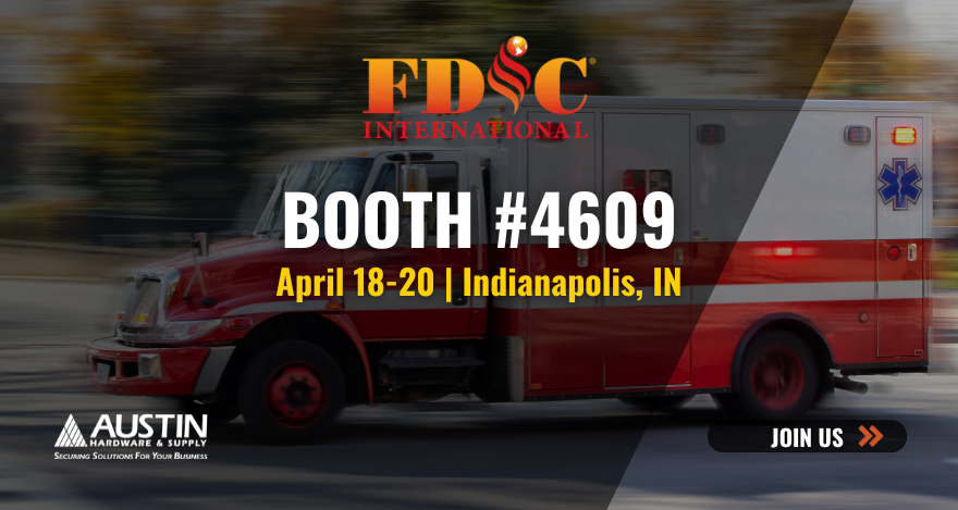 DAY 2! 🚑 Join us at the FDIC International Show from April 18-20 in Indianapolis!

➡️Meet us at Booth #4609 and let's shape the future together at FDIC 2024!⬅️

 🚨 Learn More: bit.ly/4aW0fEN

#FDIC2024 #EmergencySolutions #Innovation #AustinHardware #SafetyFirst