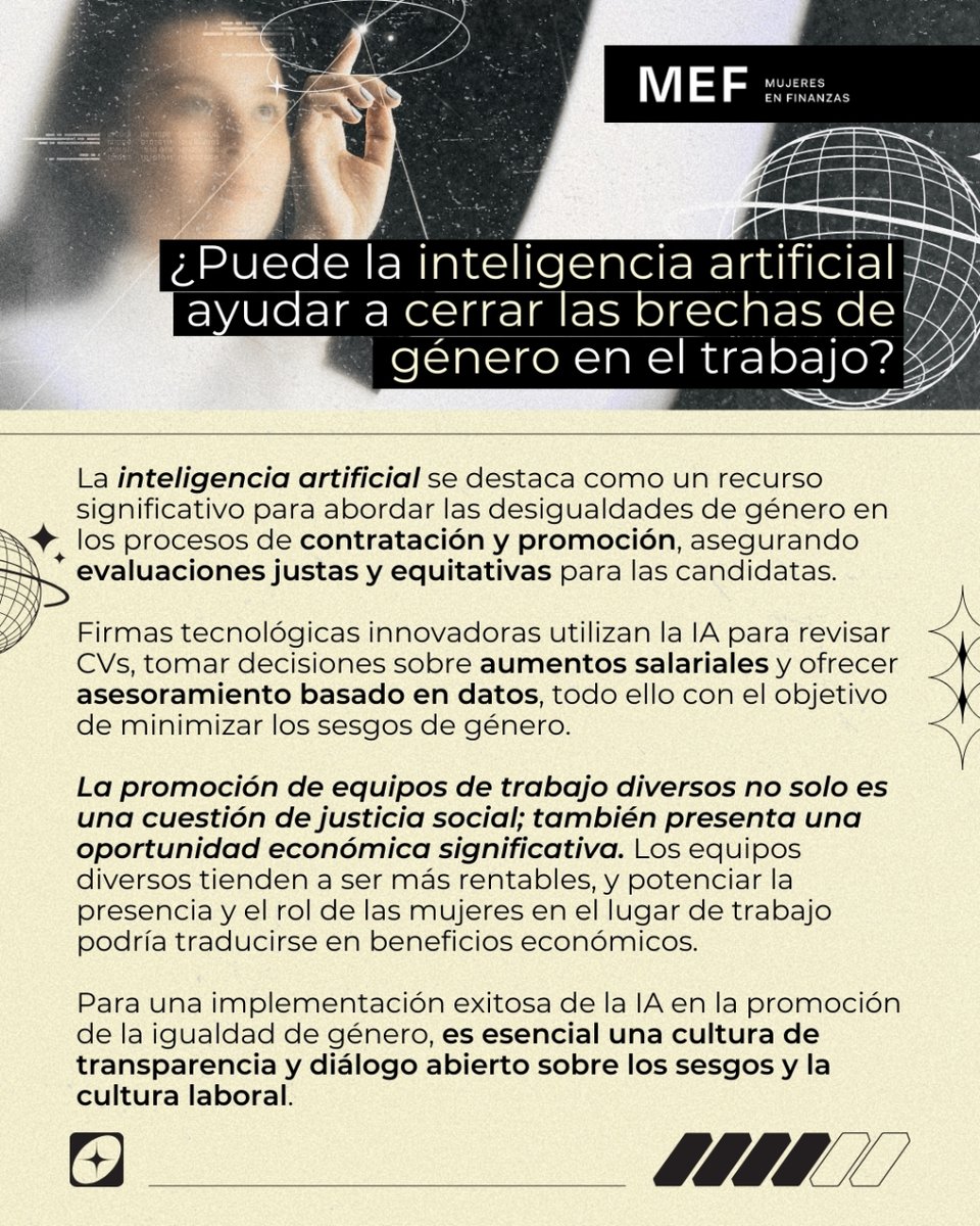 La IA está transformando el trabajo. Es crucial un marco ético que promueva la equidad y prevenga la discriminación. ¿Te unes al cambio? Haz clic en el link mujeresenfinanzas.mx #IA #Equidad #FuturoDelTrabajo