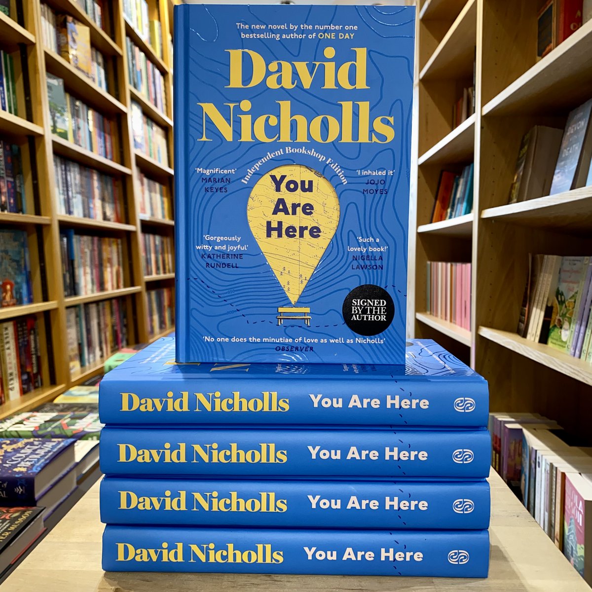 SIGNED COPIES! You Are Here by David Nicholls, author of global sensation One Day, is out today! Pop into Browser for your signed copy 📖 @DavidNWriter @HodderBooks @SceptreBooks @booksaremybag #ShopIndie #ChooseBookshops #ChooseBooks #YouAreHere