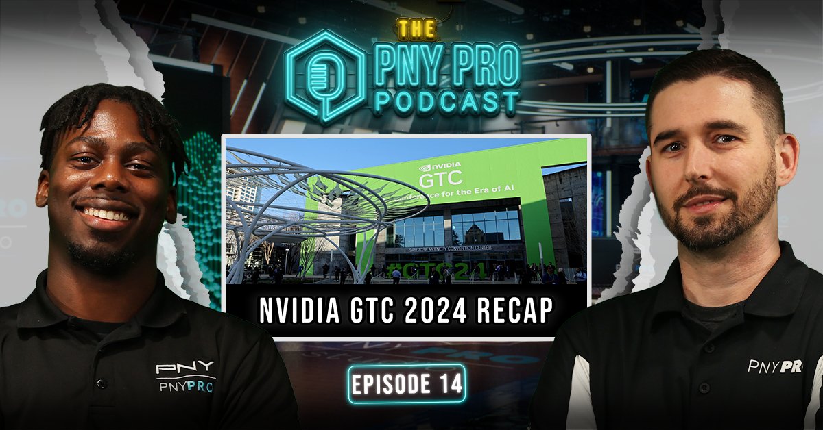 PNYLatin's tweet photo. In PNY Pro Podcast episode 15, we discuss Derek's experience at @NVIDIA GTC 2024, including keynote highlights, booth updates, partner interviews, and a booth visit from NVIDIA CEO Jensen Huang.

Watch Here: https://t.co/38CFvbARpc
Tune in here: https://t.co/GBHW47Vluy https://t.co/mDEflZrt5V