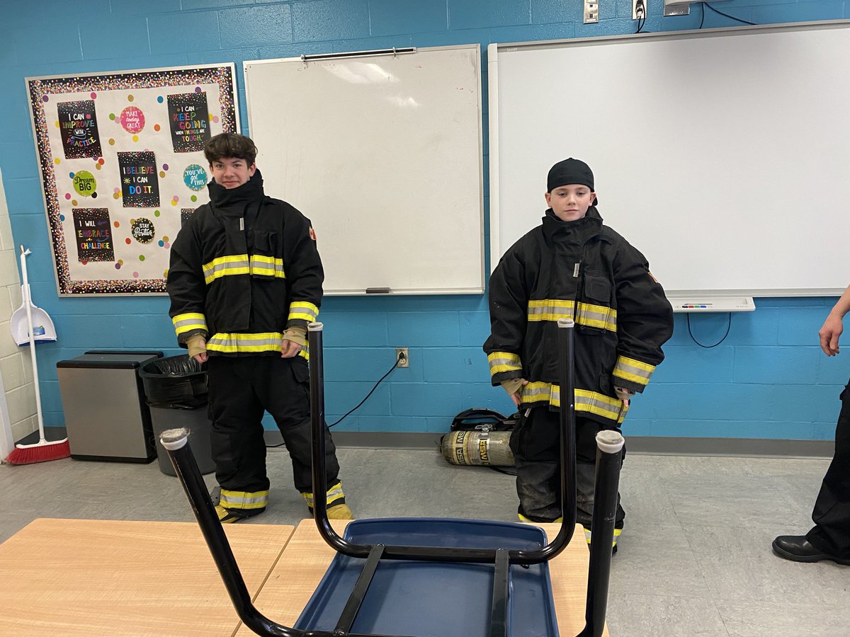 A great session with the Torbay Fire Department today at the Junior High Wellness and Exploration Day <a href="/JuniperRidgeNL/">Juniper Ridge Int</a> @torbaynl