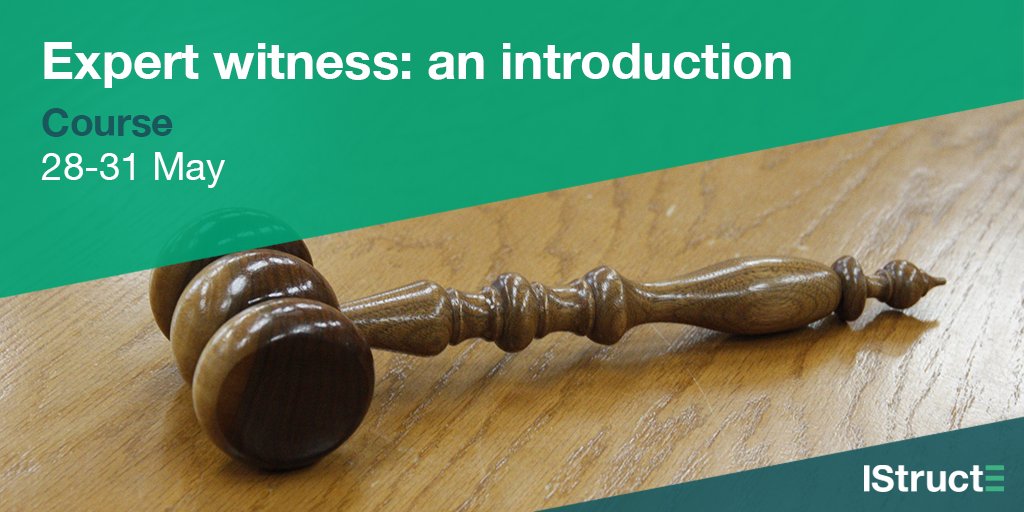 Secure your spot today to take advantage of our early booking discount for this four-half-day course which is a comprehensive look into all things expert witness, focusing on their roles and responsibilities while receiving firsthand training. Learn more: istructe.org/events/hq/2024…