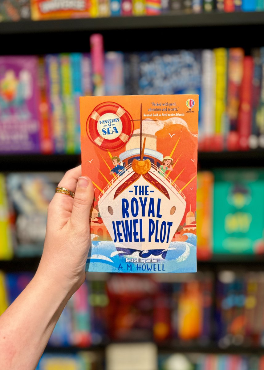 Mysteries At Sea: The Royal Jewel Plot is the gripping follow up to former Children's #BOTM Peril On The Atlantic by the brilliant @AMHowellwrites! Join Alice & Sonny as the set sail on the Lady Rose & investigate the case of the missing jewel: bit.ly/3U4KeVM @Usborne