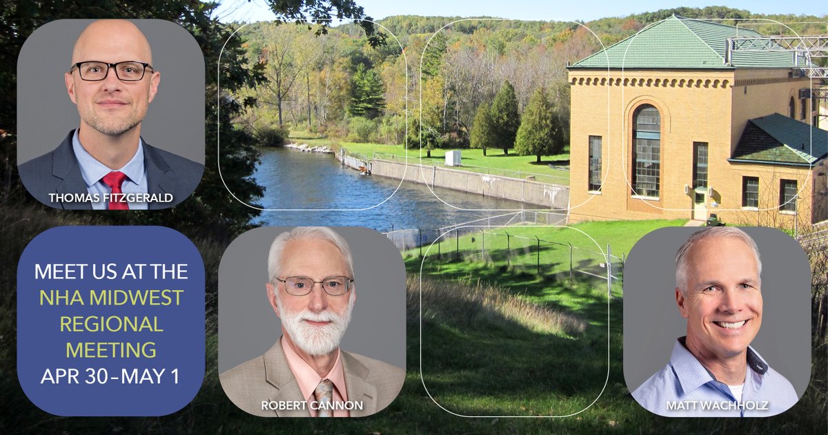 Schnabel is proud to be a sponsor of the @NatlHydroAssoc Midwest Regional Meeting! Connect with Robert Cannon, Thomas Fitzgerald, and Matt Wachholz on Apr 30 - May 1 in Des Moines, IA! #SchnabelEnginering #hydro #waterpower #NHA