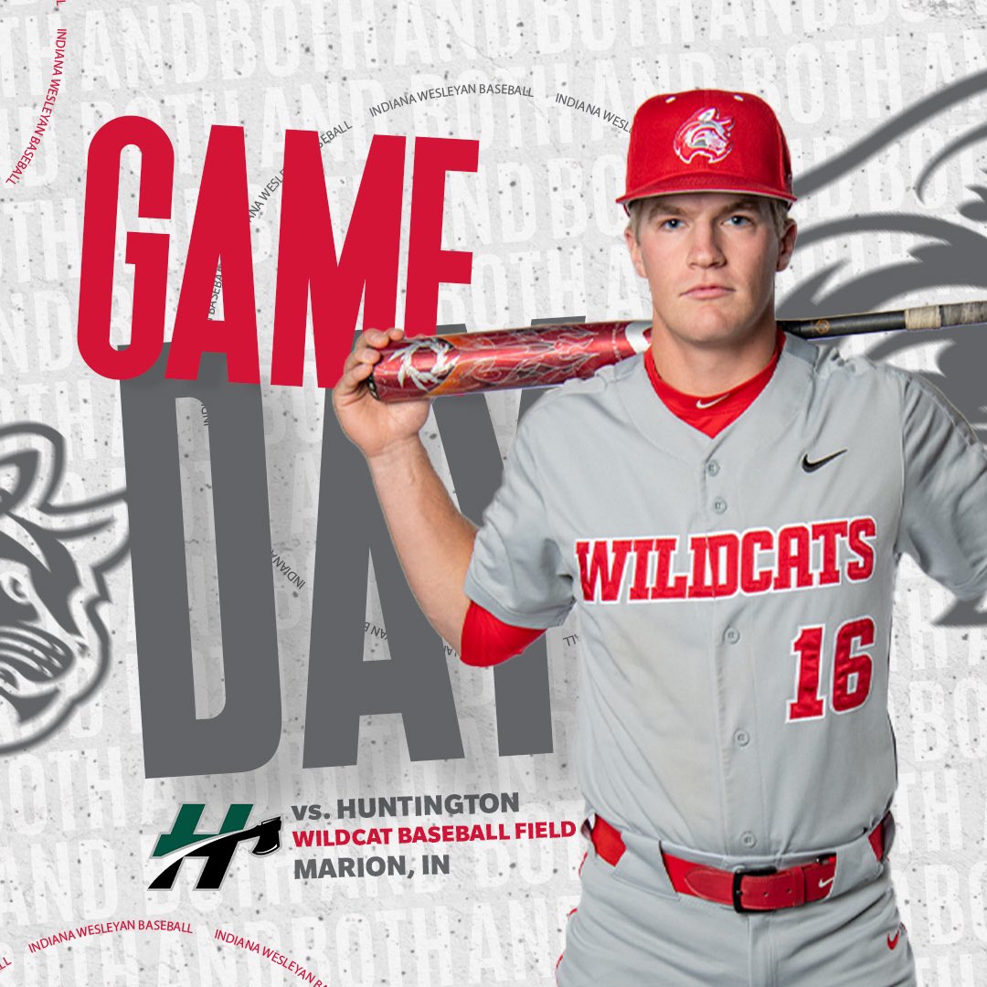 ⚾️GAMEDAY ⚾️ @indwesbaseball begins their final home series of the season today! 😼 🆚 Huntington ⏰ 3:00 📍 Marion, Ind. 🔗 Live stats and video are available at IWUWildcats.com #BothAnd