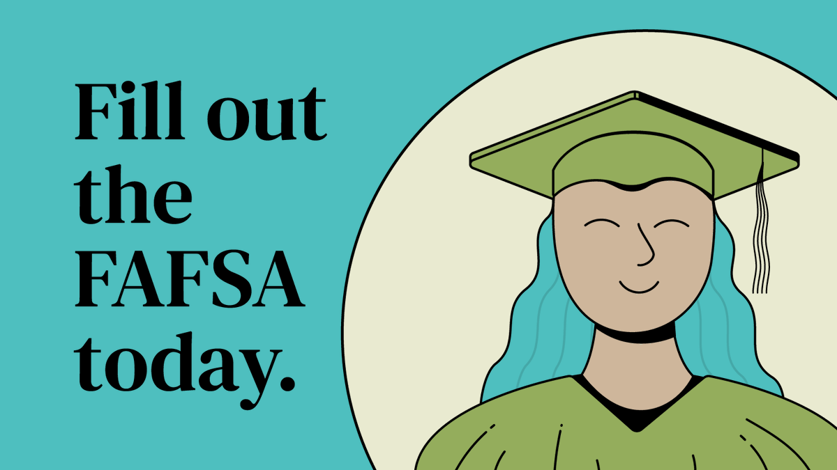 When students don't #FillOutTheFAFSA, they leave money on the table. And with the updated form + fewer questions, many people can fill it out in as little as 10 mins. It's crucial that you complete the FAFSA. Your future is just one form away. bit.ly/3xGY6xV