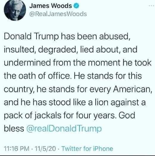 #PeriklesDepot #MAGA #AmericaFirst #Trump2024 💯 James Woods is RIGHT as USUAL ! 💯