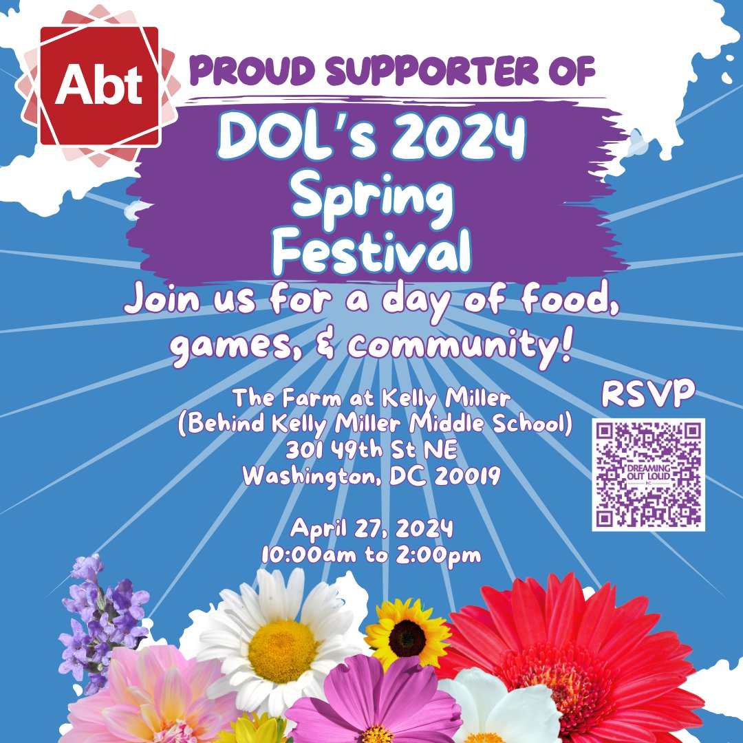 We can't pull this annual #SpringFestival off without the support of our sponsors! Abt Global works hard to improve the lives of vulnerable communities across the globe and we are so grateful for their support. Visit abtglobal.com to learn more and support their mission