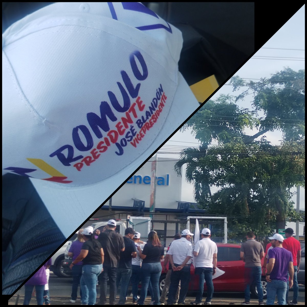 Lástima que iba en el auto, no pude saludar al Sr. <a href="/BlandonJose/">José Isabel Blandón</a> pero me dieron la gorra.