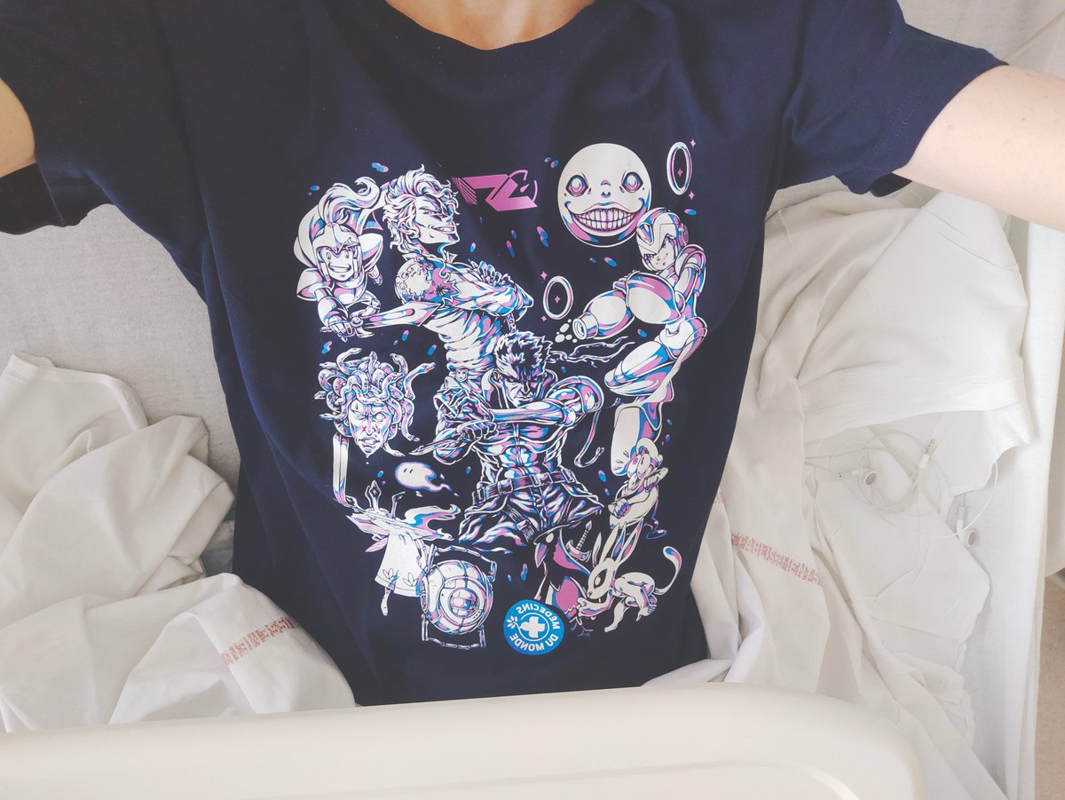 Weeee !

Enfin reçu mon t-shirt #SpeeDons pendant mon hospi, ça me remonte tellement le moral, merci à toute l'equipe, tous les participants, tous les viewers, vous êtes tous géniaux !! <3