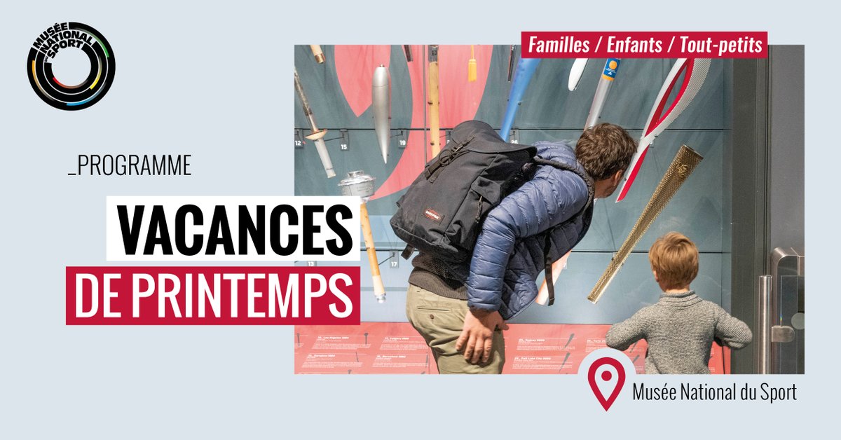 📣 Découvrez le programme des vacances au Musée National du Sport : initiations aux sports olympiques, spectacle jeune public, activités tout-petits, découverte des expositions, visites des coulisses de l'Allianz Riviera, etc. Le programme en détails 👉 lc.cx/054Qlk