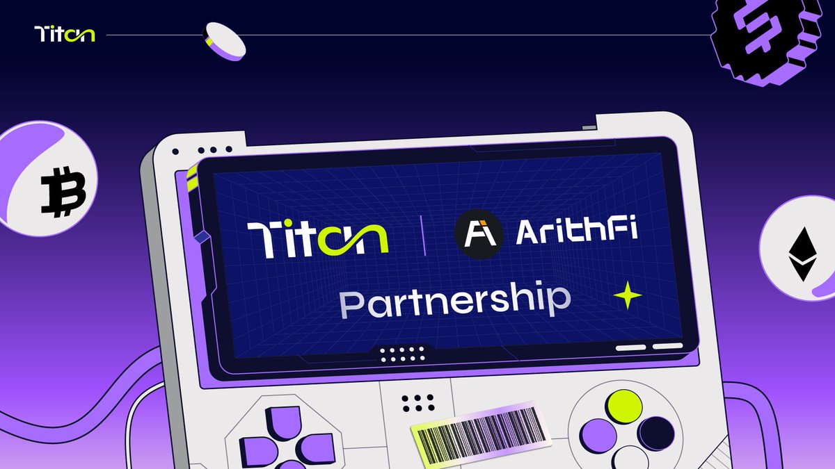 🤝 Heartily welcome @ArithFi to Titan’s family. 📌 ArithFi is a decentralized derivatives protocol that achieves 0 fees and 0 slippages developed on the SCP model. 🚀 This collaboration will be a great push for #Titan to reach further milestones.