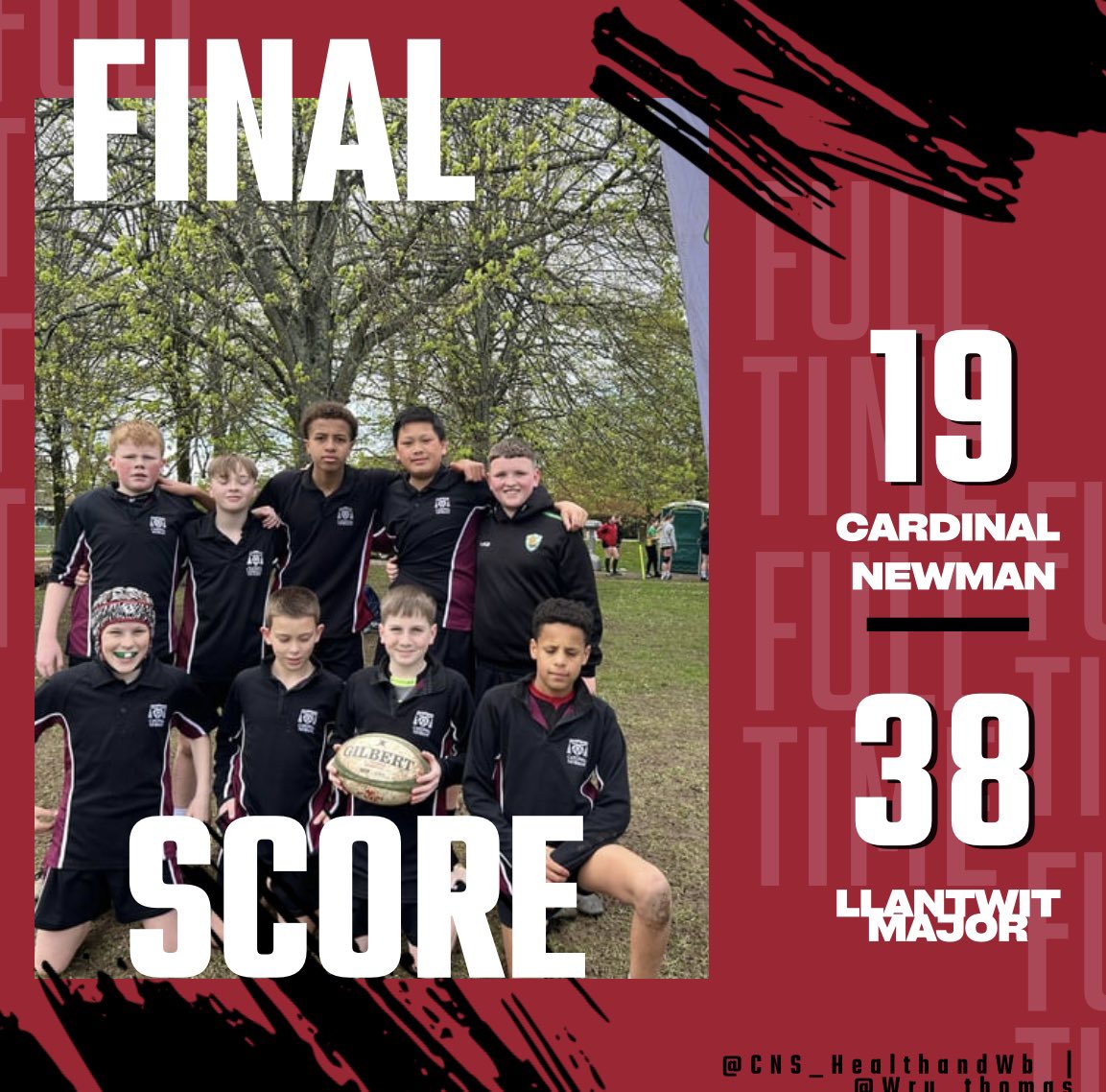 And that’s our day done, boys came short in the last 16 of the bowl to Llantwit Major School. Boys were great ambassadors for @CNSRCT and showed great resilience throughout. We expect to be back in School around 4:30pm. @WRU_Thomas @CnsYear7