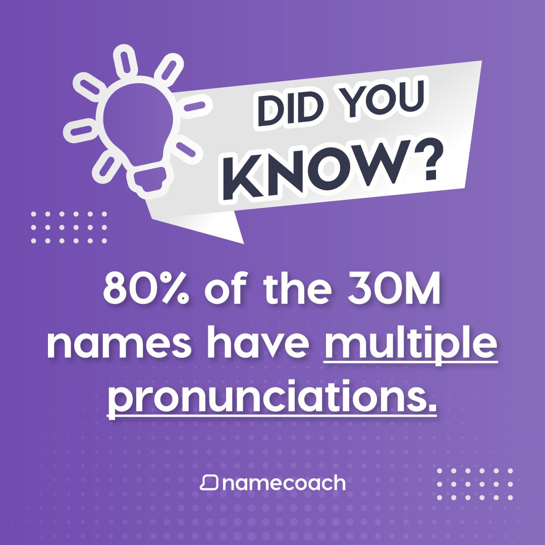 Namecoach's tweet image. Tired of the name pronunciation guessing game? 😓

Let’s keep it real—YouTube videos and Google searches aren’t always the answer. 🙅 

The Namecoach Chrome extension is your trick for getting names right on the first try. ✨ hubs.la/Q02rTs4y0