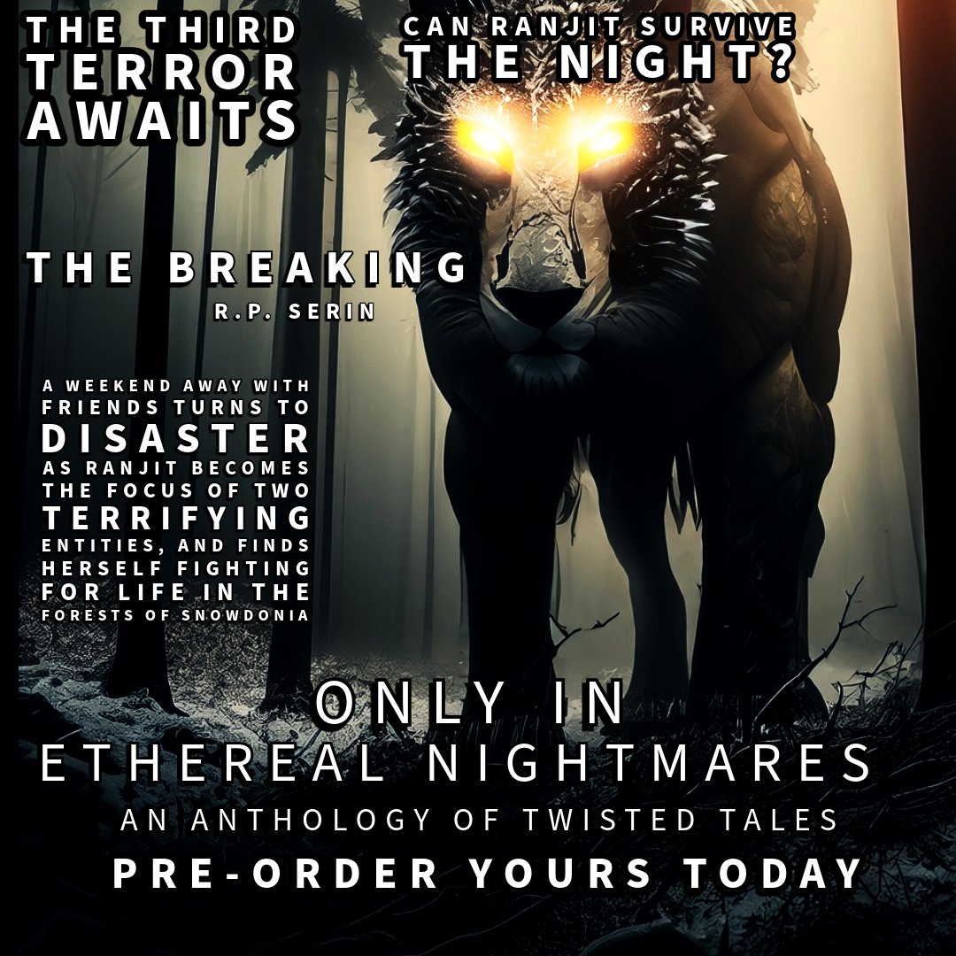 The clock strikes terror! Pre-order Ethereal Nightmares on kindle & awaken your nightmares on May the 10th  Pre-order yours now.  rb.gy/qikgxh 
#Horror #Kindle #Preorder #HorrorBooks #MustRead #HorrorCommunity #Thrillers #DarkFantasy #EtherealNightmares #DarkReads