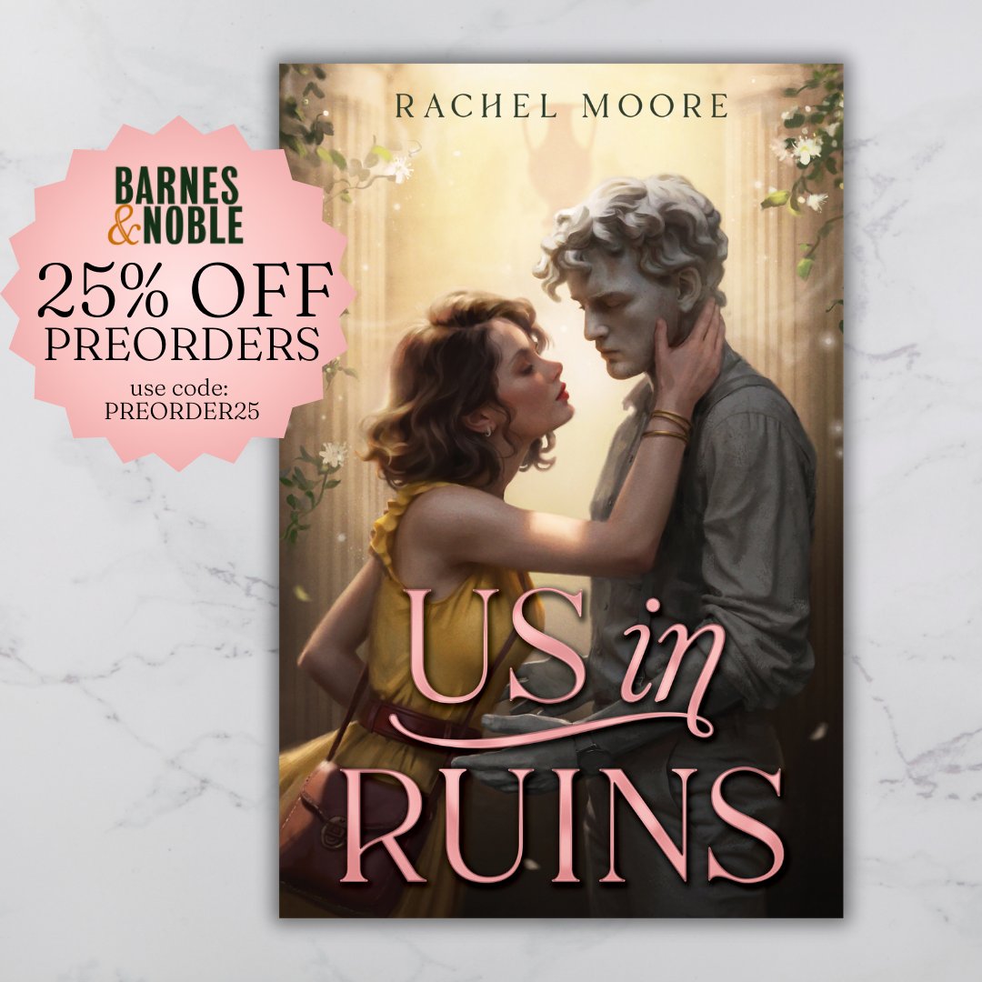 taylor wrote 'even statues crumble if they're made to wait' because she knew my romance book about bringing an archaeologist who was cursed to stone back to life is 25% off for one more day in the #BNPreorder sale 🏹🤍🏛️bit.ly/buyusinruins