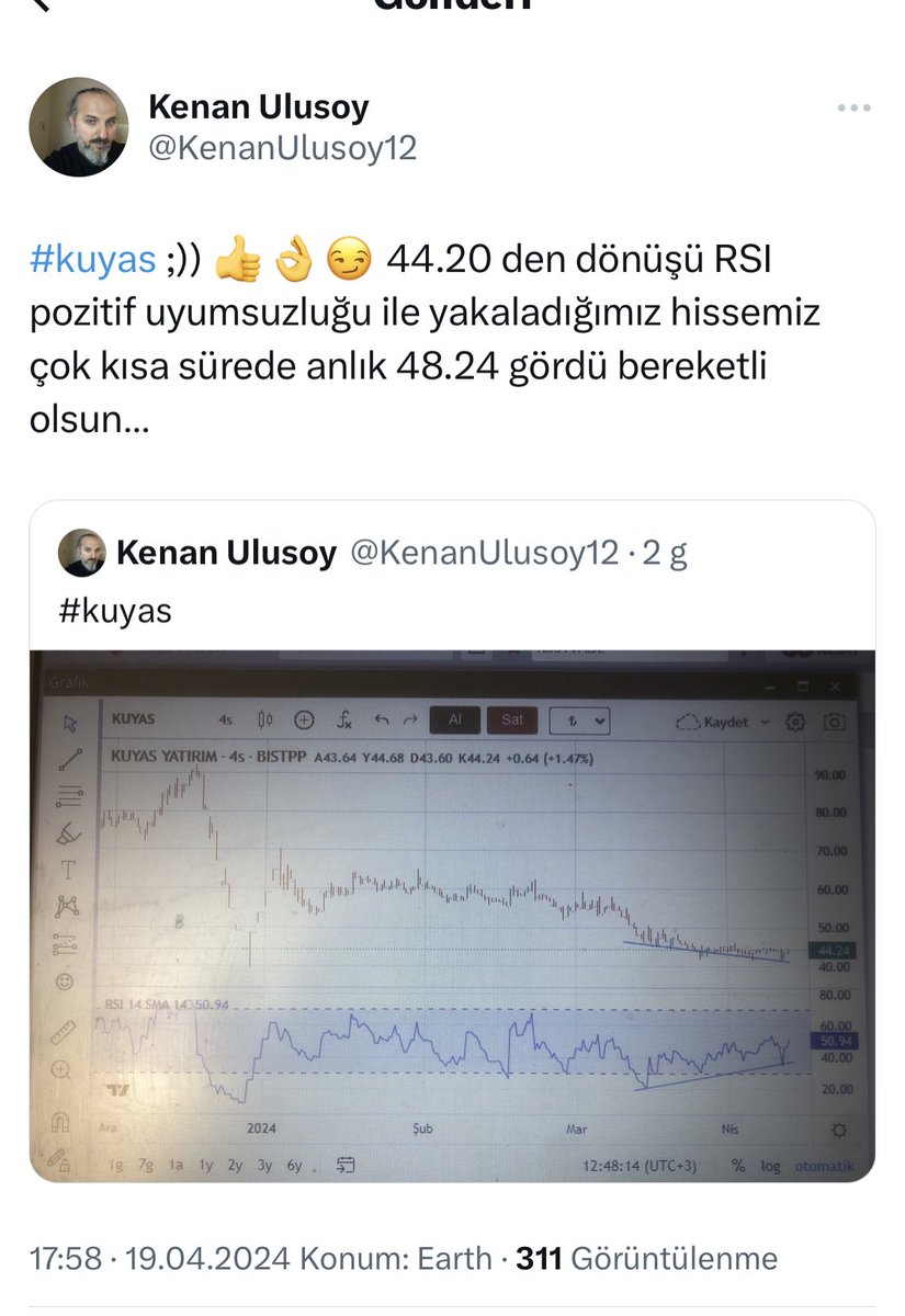 #kuyas 😃 DÜZELTİYORUM kapanışı tavanladı 49.88 ile tekrar bereketli olsun😅😂😂