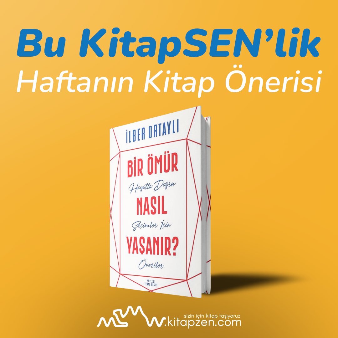 Kafası karışık okurlara tam senlik Kitapzen önerimizde bu hafta: Bir Ömür Nasıl Yaşanır? Tüm okurlara keyifli okumalar dileriz.

kitapzen.com/ilber-ortayli/…