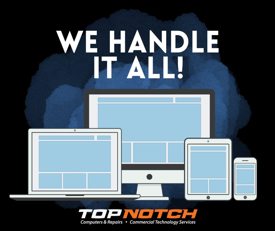 Are you tired of bouncing around from one computer repair shop to another? Say hello to convenience with Top Notch! We're your one-stop shop for all things IT and computer repair. #FridayFeeling #FridayMotivation #fridaymorning #FridayVibes #Laptop #Friday #FridayThoughts