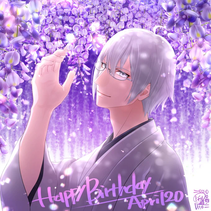 灰音さんお誕生日おめでとうございます! #スタパレファンアート 再掲でございます #スターリィパレット #スタパレ #灰音克紀 公式ブログ記事、支援者限定イラストもよろしくお願いいたします! 