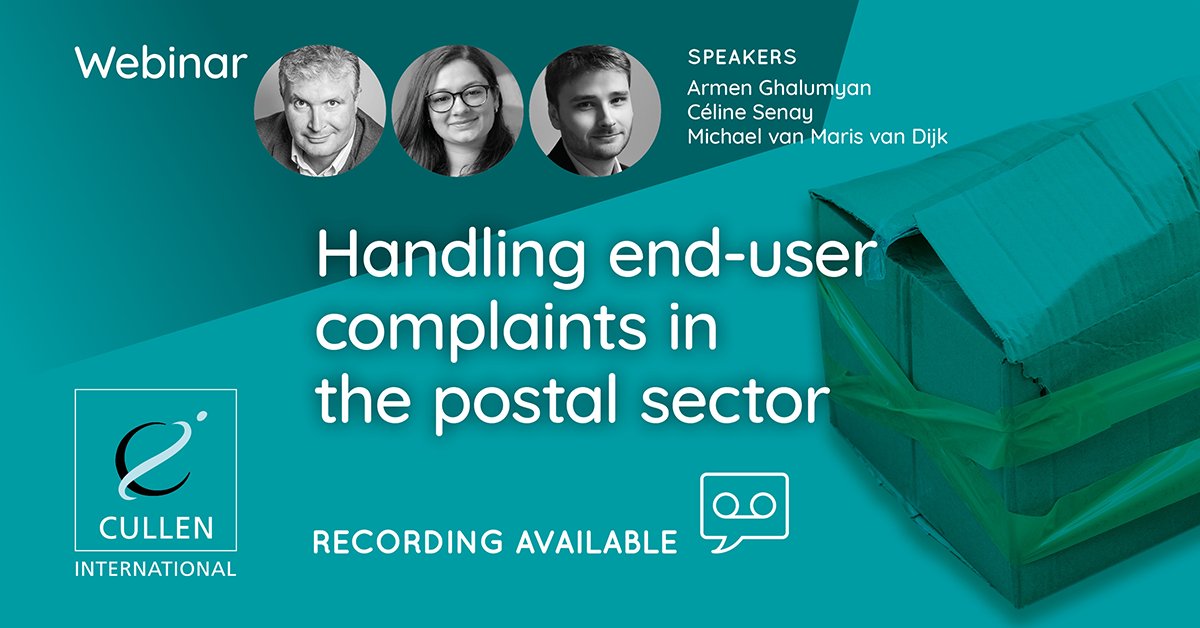 ❓Missed yesterday's #webinar on how to handle end-user complaints in the #postal sector? 🎥 Here's your chance to catch-up & watch the recording! okt.to/Hlc9KB