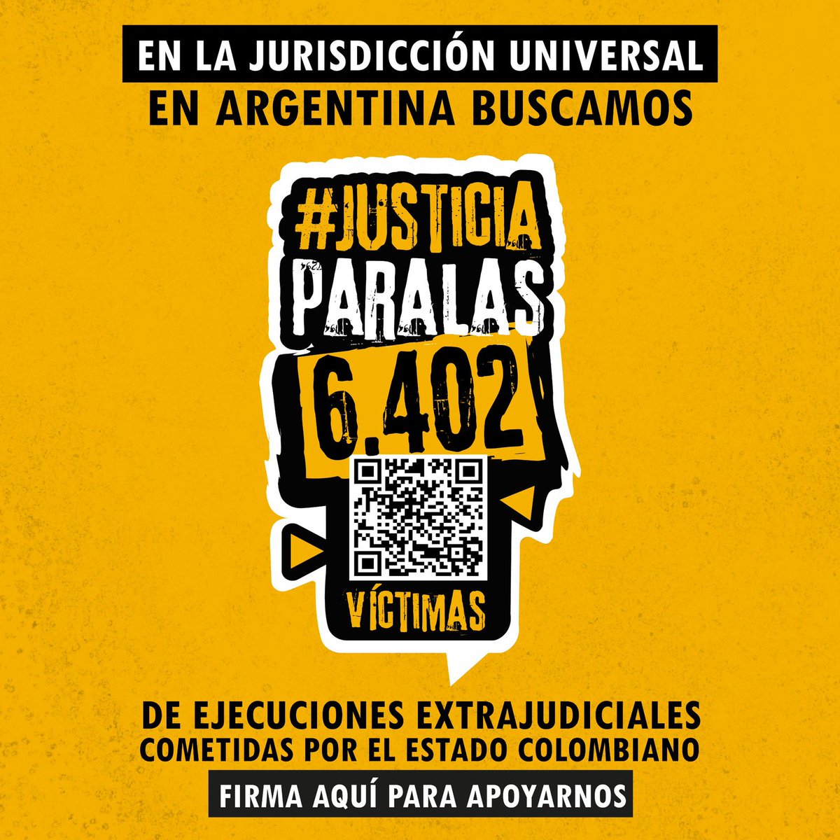 #Atención 📣 Desde la #CampañaPorLaVerdad les invitamos a firmar esta petición que busca #JusticiaParaLas6402 víctimas de ejecuciones extrajudiciales cometidas por el Estado colombiano. ✍️ Firma la siguiente acción para apoyarnos 👇🏼 change.org/p/une-tu-voz-a…