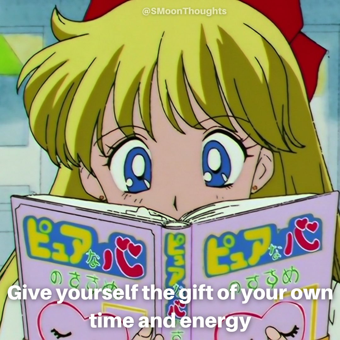 Give yourself the gift of your own time and energy 🤓📚

What do you do to recharge your batteries? 🪫 

#FollowMe #FYP #SailorMoon #セーラームーン #SailorMoonThoughts #Quotes #Quote #QOTD #Anime #SailorVenus #SailorV #MinaAino #MinakoAino #Gift #Time #energy #TGIF #FridayFeeling