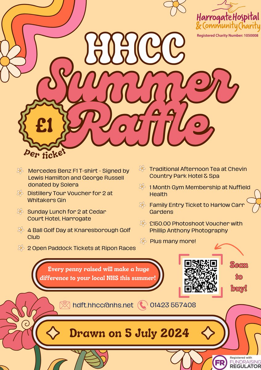Have you purchased your Summer Raffle tickets yet? There are lots of amazing prizes for you to win!🤩 Purchase them here: hhcc.co.uk/shop/hhcc-summ…