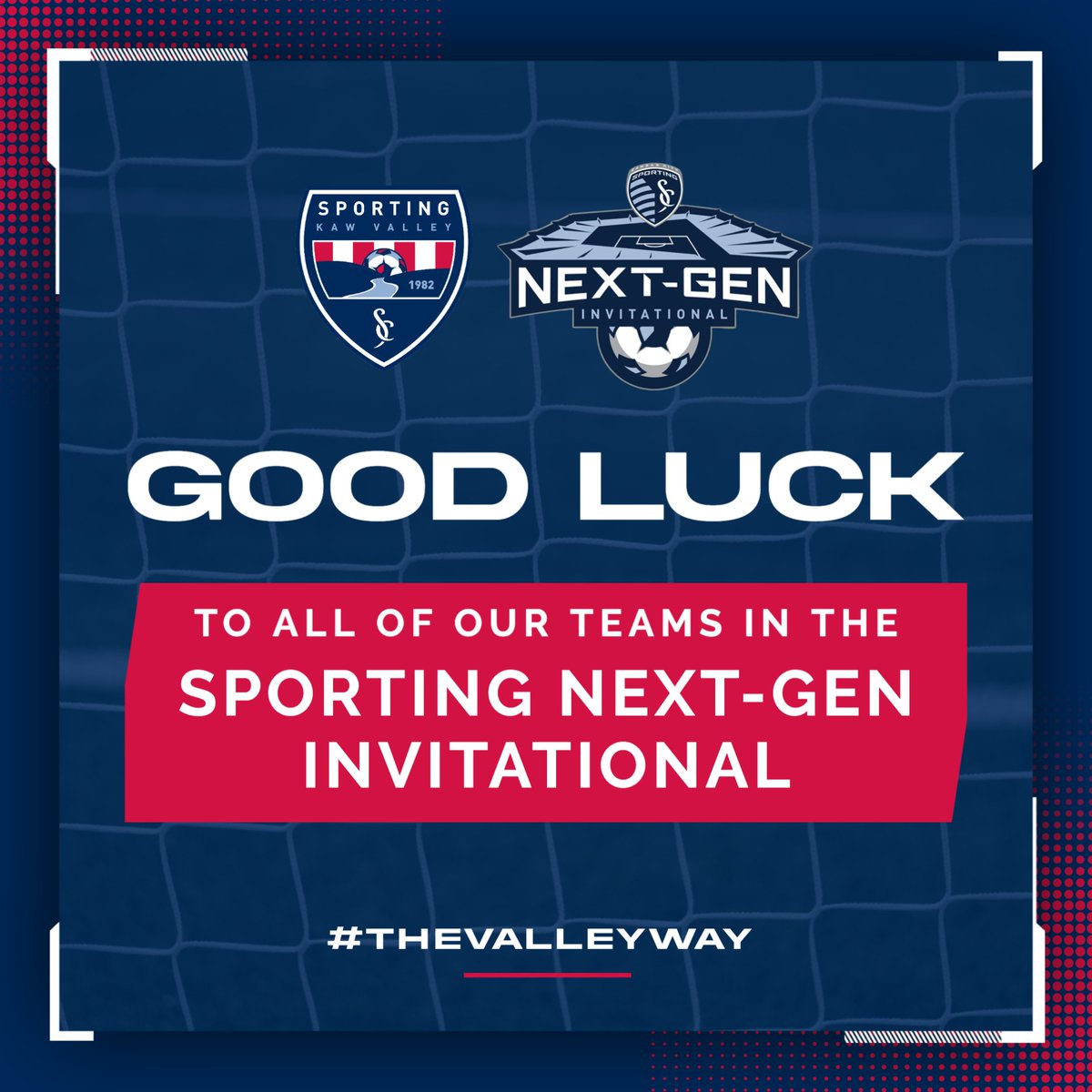 𝙂𝙤𝙤𝙙 𝙇𝙪𝙘𝙠 to all of our teams competing in the @SportingKC Sporting Next-Gen Invitational this weekend! 🤩

#TheValleyWay | #SportingKC

#manhattanks #topekaks #LwrenceKS #Sporting #kansascity #invitational #threecitiesoneclub #playerdevelopment #playfirst #hometownclub