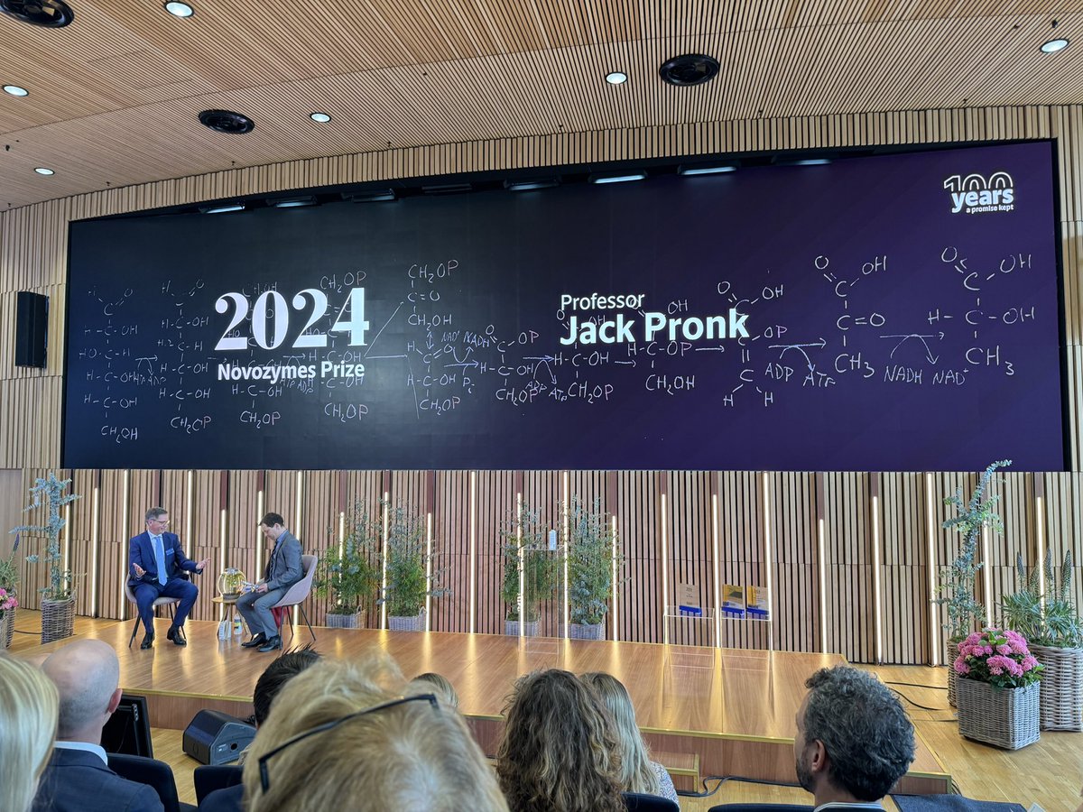 Congratulations to @JackPronk for being the recipient of the 2024 Novozymes Prize @TNWTUDelft Underpinning Delft as a centre for biotechnology innovations.