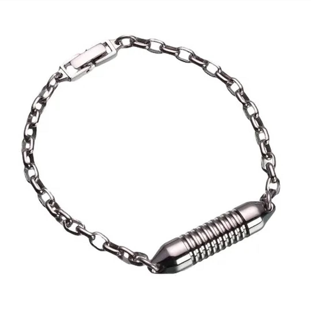 The titanium bracelet is a simple but beautiful design that will keep your loved one close to you with this memorial design.

#MemorialDesigns #Memorial #FuneralDirectors #memorialjewellery