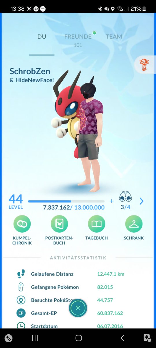 SchrobZen's tweet photo. @PokemonGoApp I just hat the creepy new faces! I'll hide it until it's fixed, so I can still play the game without that "upgrade" looking at me #HideNewFace! https://t.co/IGSv2mxApa