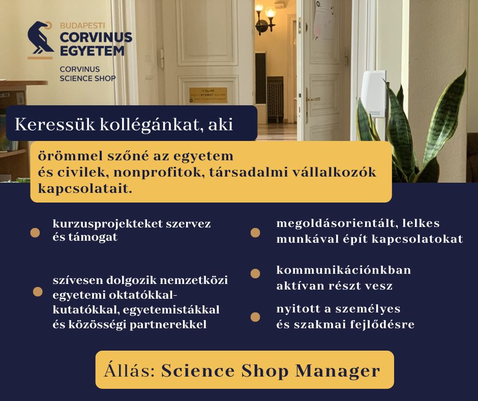 Corvinus Science Shop tweet media