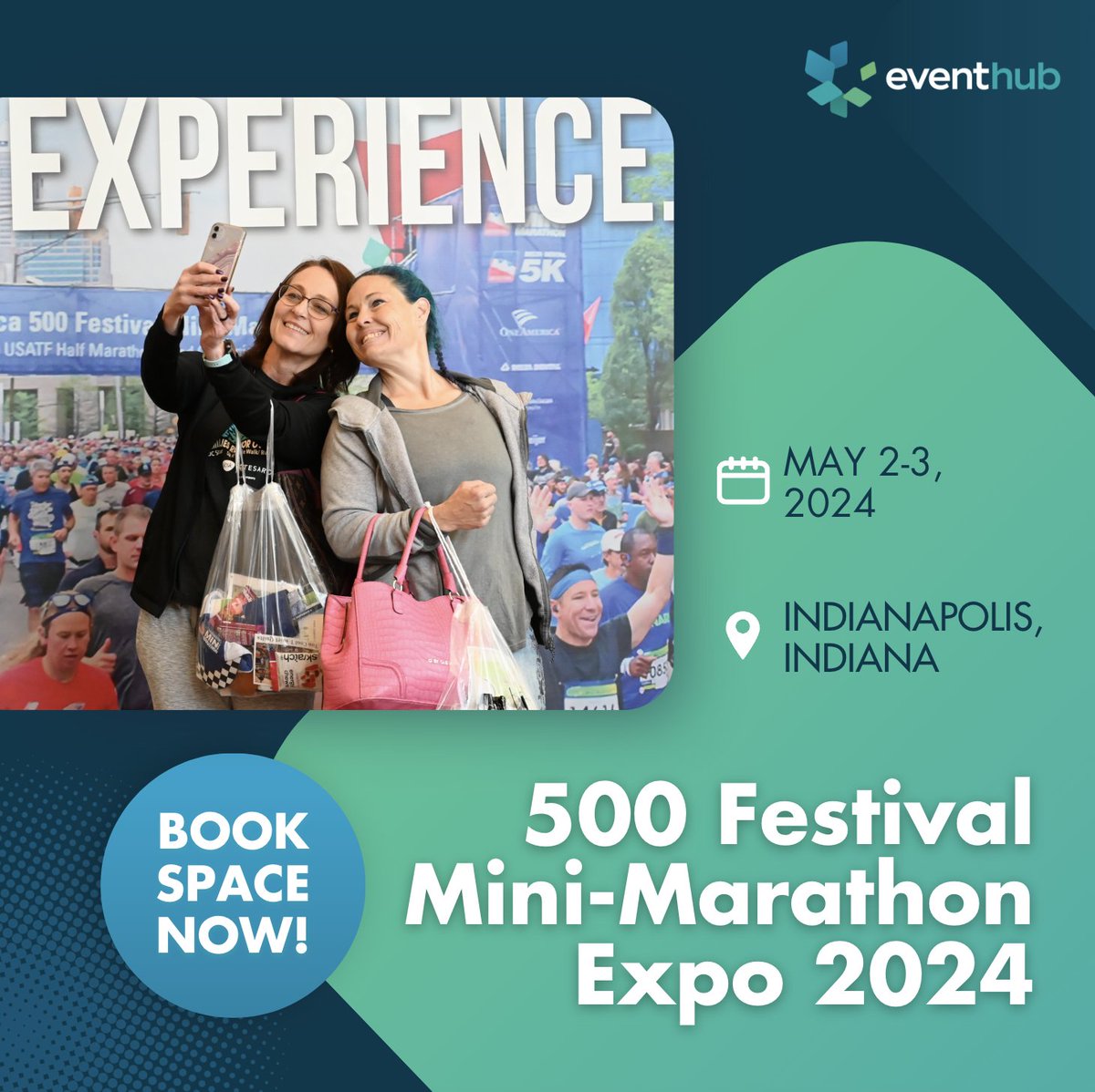 Drawing a crowd of over 35,000, the @500Festival Mini-Marathon Expo features exhibitors offering specialty merchandise, the latest footwear, apparel, nutrition, technology, and much more. Vendor and Sponsorship Opportunities now available! eventhub.net/events/500-Fes…