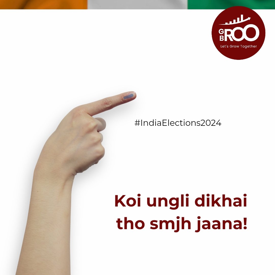 letsgroobroo's tweet photo. Your vote is your voice, India! Let's paint the future with our choices. 🗳️🇮🇳 
#PowerOfTheBallot #EveryVoteCounts #IndiaVotes2024 #Election2024 #IndianElections2024 https://t.co/Ld0LwcLgFq