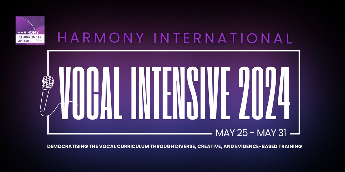 3rd edition of the Harmony International Vocal Intensive is here! Over 12 voice experts, 20+ hours of #CPD at an unbeatable price! Use TEACHER10 for the special early bird discount. harmonyinternational.uk/harmony-intern… #cpd #voice #singing #training