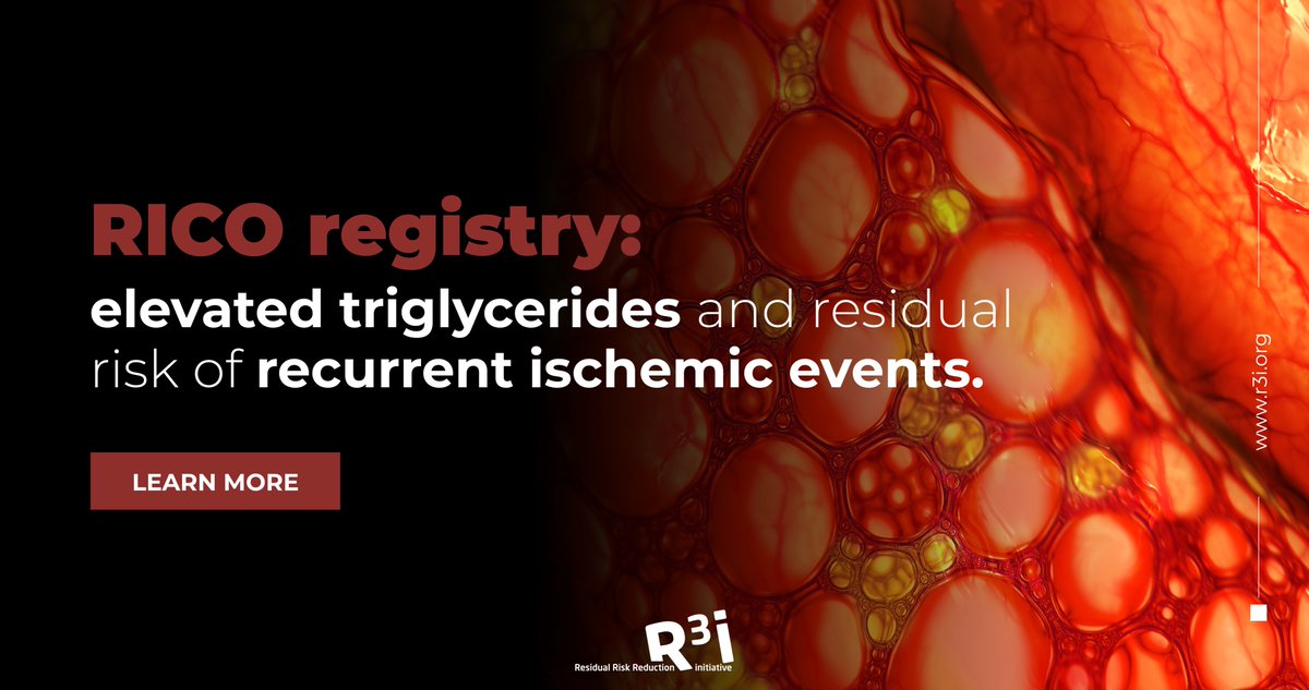 In this report from the Côte d’Or MI observatory (RICO) registry, elevated triglycerides were common and associated with a risk of recurrent events in acute myocardial infarction (AMI), beyond traditional prognostic factors.

Learn about here ➡️ r3i.org/recent-1199  #R3i