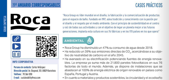 💧 #GrupoRoca se destaca por un manejo responsable del agua, logrando una significativa reducción en su consumo. Su compromiso con la #SostenibilidadHídrica es ejemplar. Explora su historia en el #AnuarioCorresponsables2024 👉 tinyurl.com/ncn7s2tj