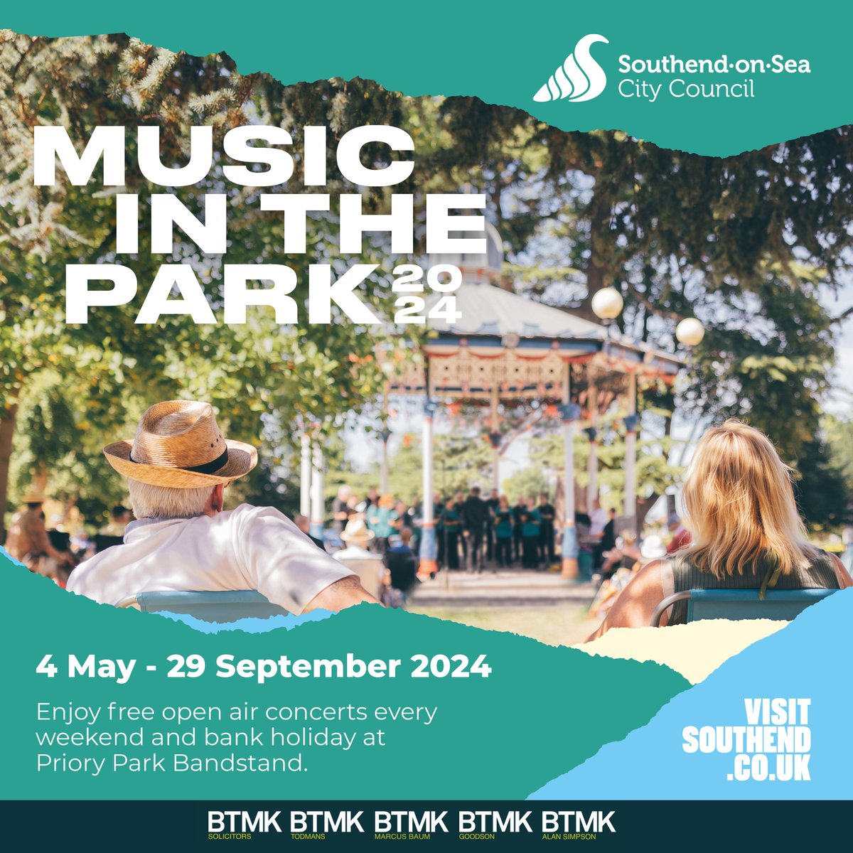 🎉 GREAT NEWS 🎉 The fantastic Music in the Park returns to Priory Park Bandstand next month! Over 40 different bands & performers will play every weekend and bank holiday starting from May! 📅 4 May - 29 Sept ⏳ 3pm - 4:40pm 📌 Priory Park Bandstand 👉 visitsouthend.co.uk/music-in-the-p…
