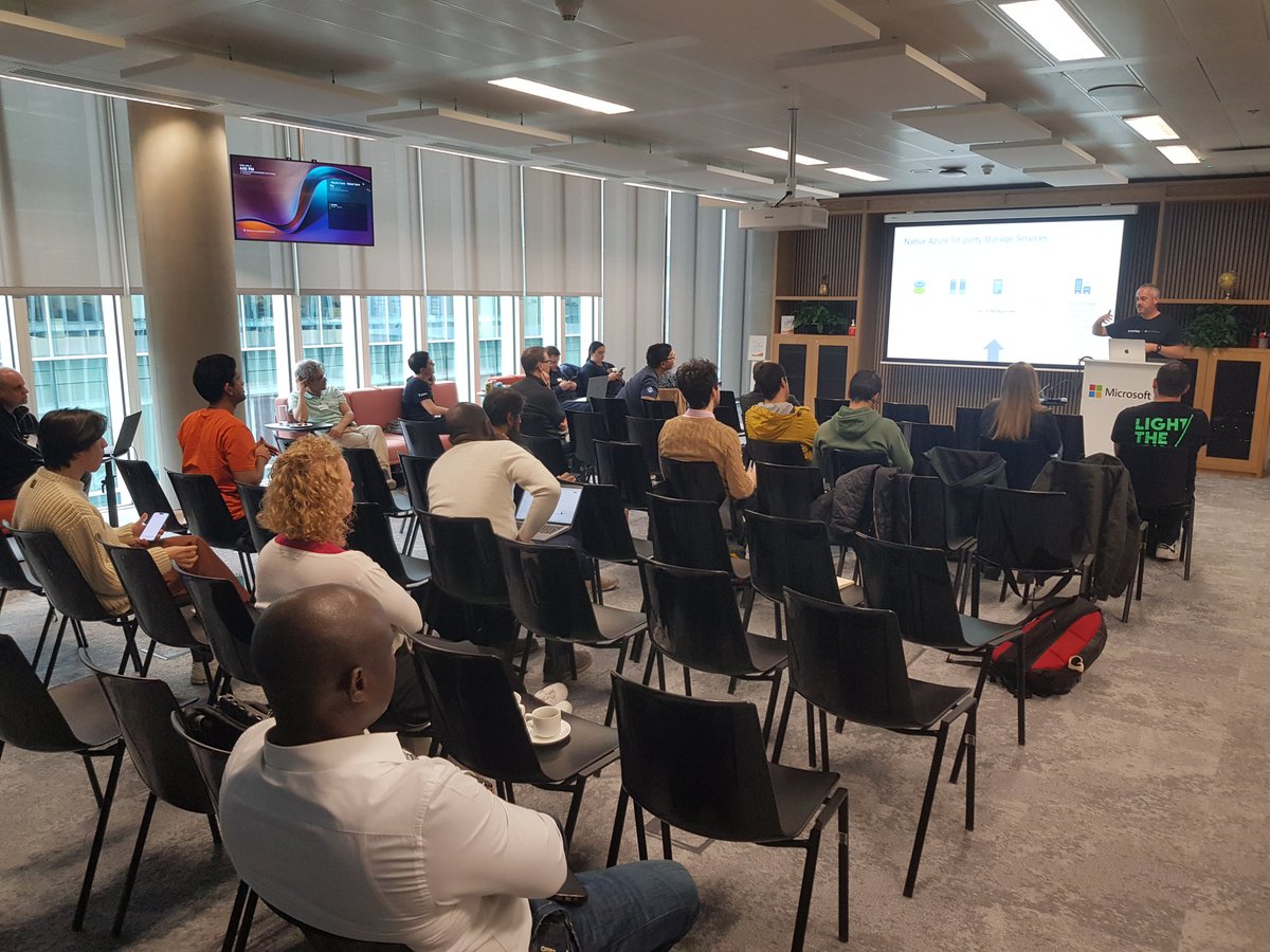 Dias London ☁️ (@diaslondon) on Twitter photo Awesome session about one of the First party Azure Service - #AzureNetAppFiles by <a href="/anthonymashford/">Anthony Mashford</a> <a href="/NetAppUK/">NetApp UK</a>. <a href="/GlobalAzure/">GlobalAzure</a> <a href="/NetApp/">NetApp</a>
📍 <a href="/MSFTReactor/">Microsoft Reactor</a> London Paddington
🎫 👉 meetu.ps/e/N4bMf/gb6Lv/i
<a href="/PoornimaNayar/">Poornima Nayar</a> <a href="/callumbwhyte/">Callum Whyte</a> <a href="/RavKhokhar/">Rav Khokhar-Raikhy</a>
#GlobalAzure
#GlobalAzure2024 Awesome session about one of the First party Azure Service - #AzureNetAppFiles by <a href="/anthonymashford/">Anthony Mashford</a> <a href="/NetAppUK/">NetApp UK</a>. <a href="/GlobalAzure/">GlobalAzure</a> <a href="/NetApp/">NetApp</a>
📍 <a href="/MSFTReactor/">Microsoft Reactor</a> London Paddington
🎫 👉 meetu.ps/e/N4bMf/gb6Lv/i
<a href="/PoornimaNayar/">Poornima Nayar</a> <a href="/callumbwhyte/">Callum Whyte</a> <a href="/RavKhokhar/">Rav Khokhar-Raikhy</a>
#GlobalAzure
#GlobalAzure2024