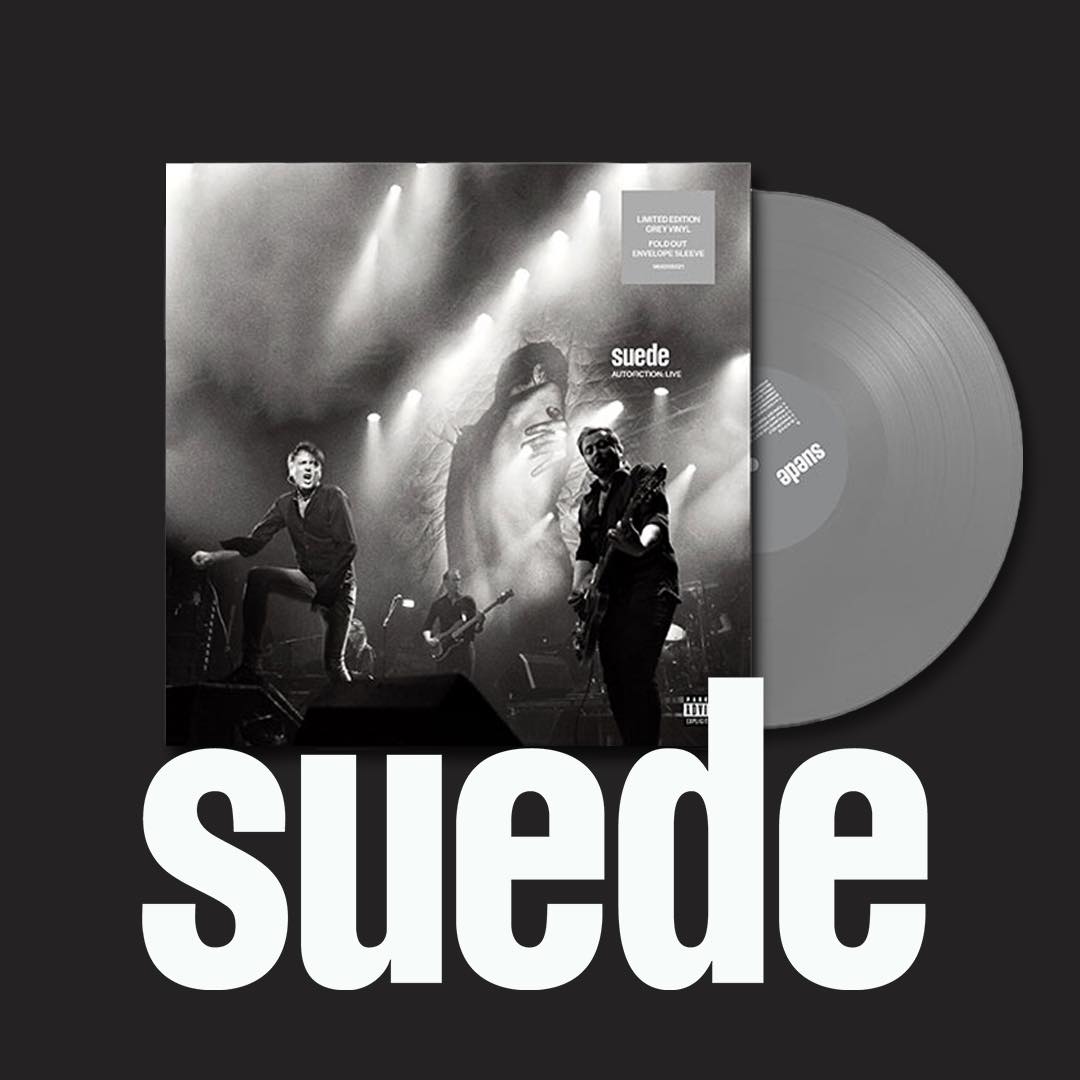 The live version of Suede's critically acclaimed album 'Autofiction' is now available for the first time on vinyl exclusively for #RecordStoreDay2024 on limited edition grey vinyl in a fold-out envelope sleeve. - SuedeHQ @RSDUK