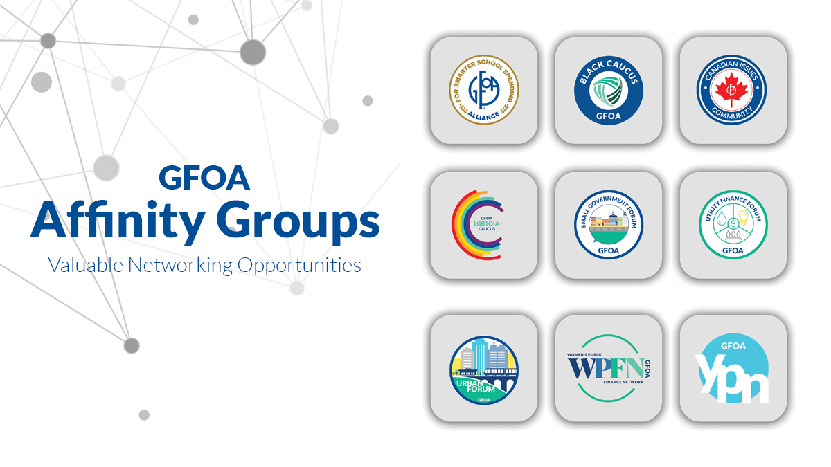 Are you familiar with GFOA's affinity groups? Join to be inspired, gain support, and learn about the experiences of fellow finance professionals and how they approach their work. Learn more: gfoa.org/materials/gfr-… #GFOA #localgov #leadership #networking #mentorship