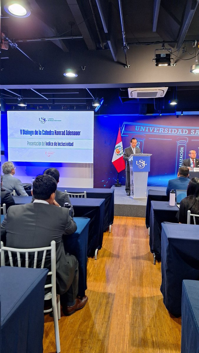Ya inició del V Diálogo de la Cátedra Konrad Adenauer. 'Indice de inclusividad'. #USIL