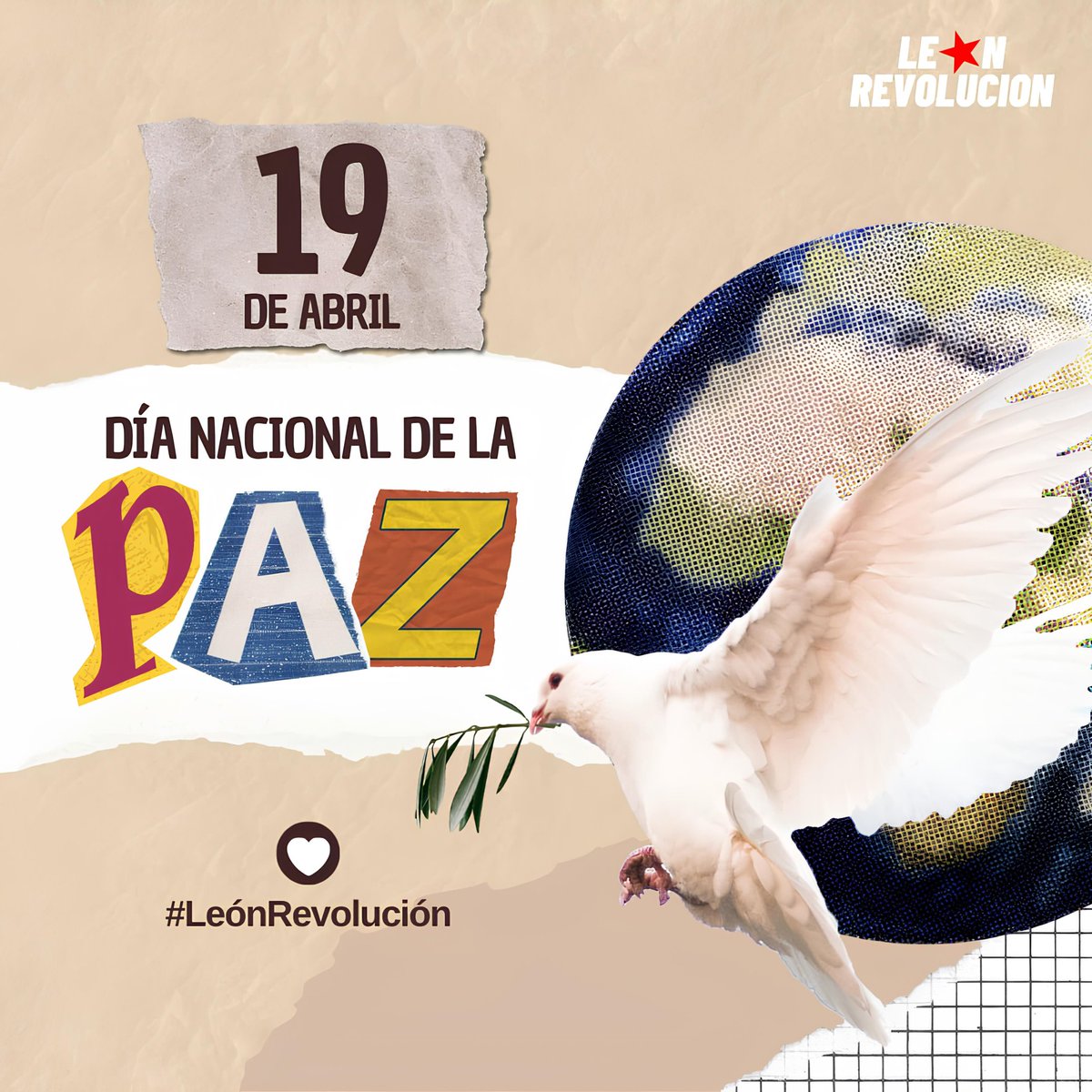 #SomosVictoriasVerdaderas 
#LeonRevolucion 
#Nicaragua 
Viva la paz. Nicaragua bendita y siempre linda