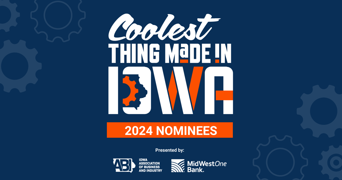 IowaABI's tweet image. 📢 Announcing the nominees for the inaugural #CoolestThingIA contest! 
Popular vote round opens Monday! Visit coolestthingia.com every day next week to vote for your favorite product to advance to the Sweet 16! ⚙️View the full list here: bit.ly/3W0G57P