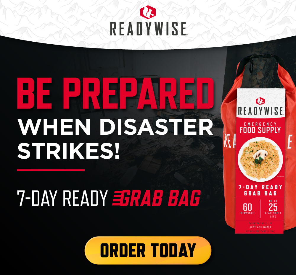 If disaster were to strike, would you be prepared? My listeners keep up with world affairs. They know life as we know it could turn upside down in a matter of hours. Many have stocked supplies—food, shelter, ammo—for such an occasion. Have you? Head to READYWISE.COM