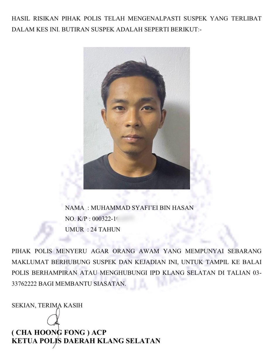 update11111's tweet photo. Kes ragut hingga seorang wanita dalam perjalanan ke tempat kerja terjatuh dan hampir digilis di Klang Selangor.

Foto suspek yang diburu 👇

Polis minta orang ramai ada maklumat salurkan ke IPD Klang Selatan. https://t.co/Xqopi9YaRR