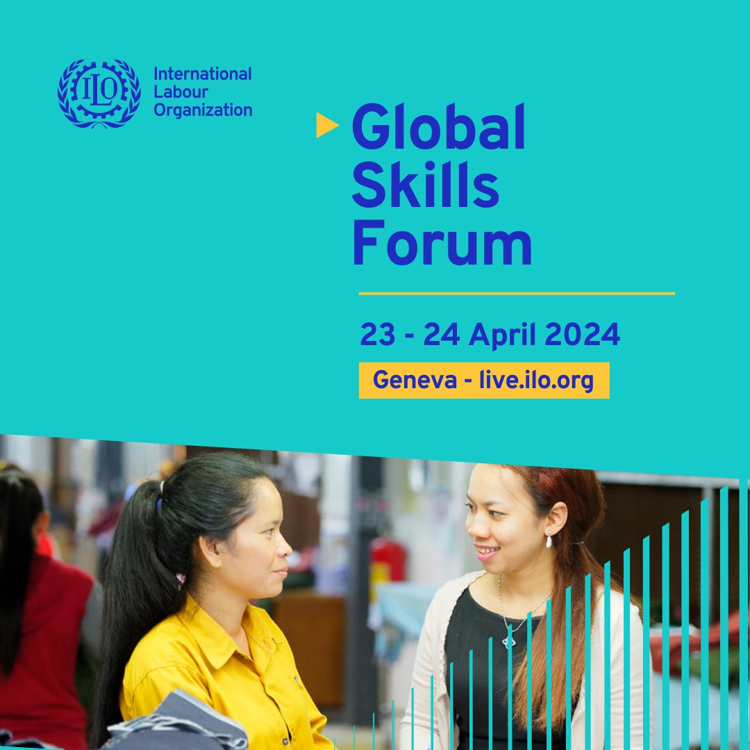 Governments, employers, and trade unions are crucial in shaping #skills development. 🗓️Join us at the Global Skills Forum on 23-24 April to explore how collaboration across sectors can drive sustainable solutions for workforce challenges. #SkillsForAll live.ilo.org/events/global-…
